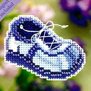 Mill Hill Blue Sneaker - Fridge Magnet - Cross Stitch Kit