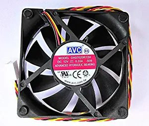 70x70x20mm DA07020R12H 7cm 12V 0.33A 3Wire with Temperature Control CPU Cooler Fan