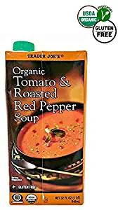 TJ's Organic GF Tomato & Roasted Red Pepper Soup - 32 fl oz (1 QT)