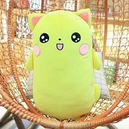 PUNIDAMAN Cartoon Animals Long Plush Toy Stuffed Bolster Pig Cat Bear Doll Soft ing Pillow Girlfriend Friend Gift Must-Have Unique Gifts My Favourite Superhero Stickers Mini Unboxing