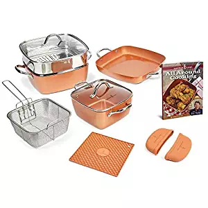 Copper Chef 12 Piece Square Casserole Cookware Set