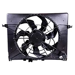 SCITOO Cooling Fan Assembly Compatible with 2011-2014 Kia Optima Hyundai Sonata
