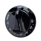 WB03K10048  - Kenmore Aftermarket Replacement Oven Stove Range Thermostat Knob (Black)