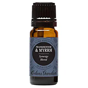 Edens Garden Frankincense & Myrrh Essential Oil Synergy Blend, 100% Pure Therapeutic Grade (Highest Quality Aromatherapy Oils- Skin Care & Stress), 10 ml