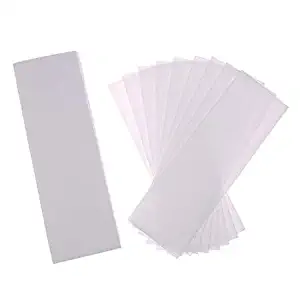 Buytra 200 Pack Hair Removal Waxing Strips Non woven Wax Strips Epilating Strips for Face, Legs, Underarms, Body and Bikini, White (WAX NOT INCLUDED)
