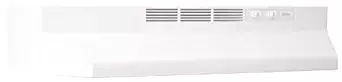 Broan 412401 ADA Capable Non-Ducted Under-Cabinet Range Hood, 24-Inch, White