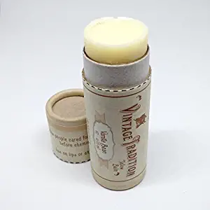 Vintage Tradition Vanilla Bean Tube Tallow Balm, 100% Grass-Fed, 1/2 Fl Oz"The Whole Food of Skin Care"