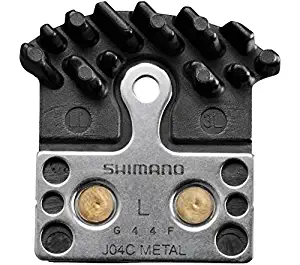 Shimano J04C Metal Disc Brake Pads, Spring and Fin