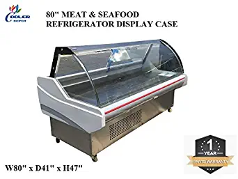 80" Meat Seafood Refrigerator Display Case Butcher Showcase - MC80