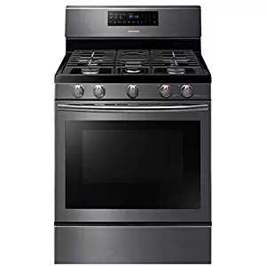 Samsung Appliance NX58J5600SG 30" Freestanding Gas Range with 5.8 cu. ft. Convection Oven in Stainless Steel