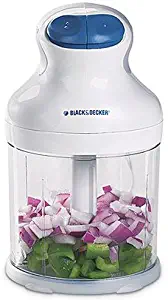 Black & Decker EHC650 2-Speed Food Chopper with 3-Cup Bowl, White