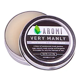 Very Manly Solid Cologne by Aromi | Men's Fragrance, Vegan Cologne, Cruelty-free Fragrance | 1.0 ounce