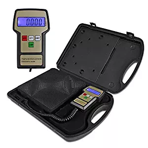 ZENY Electronic Digital Refrigerant Charging Weight Scale for HVAC A/C 220 Lbs with Case