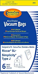 Riccar SL+ & Simplicity Type J Bag for Champ, 6 Ba