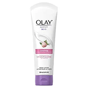 OLAY Quench Cooling White Strawberry & Mint Body Lotion 8.4 oz (Pack of 2)