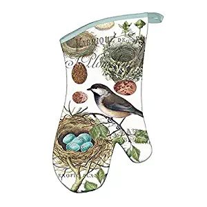 Michel Design Works Padded Cotton Oven Mitt, Nest & Eggs