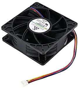 7500RPM DC12V 5.0A Miner Cooling Fan for Antminer Bitmain S7 S9 4-Pin Connector Brushless Replacement Cooler Low Noise