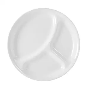 Corelle Livingware Divided Plate, 10-1/4-Inch, Winter Frost White