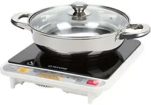 Tatung TIH-F1500HU 1500W Induction Cooker with 10 inch Stainless Steel Hot Pot, Touch Button Control