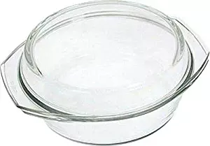 Simax Clear Glass Casserole | With Lid, Heat, Cold and Shock Proof, Made in Europe (2 Quart)