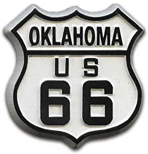 Route 66 Oklahoma Road Sign Fridge Magnet