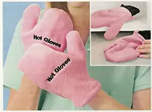 MICROWAVE THERAPEUTIC HOT/COLD GLOVES - PINK BY JUMBL