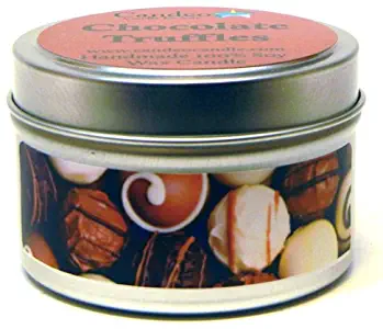 Chocolate Truffles 4oz, Super Scented Soy Candle Tin