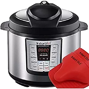Latest Model Instant Pot Ip-lux60-enw Stainless Steel 6-in-1 Pressure Cooker with Mini Mitts