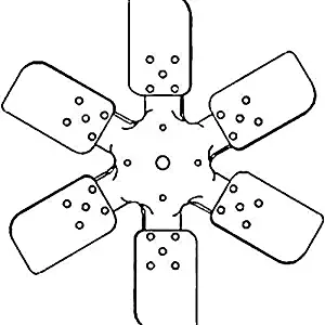 Cooling Fan - 6 Blade Pusher Ford 651 881 4030 941 501 901 621 2120 961 700 4140 650 841 4000 971 620 681 951 701 801 820 800 811 871 4130 671 611 641 600 2000 631 630 601 860 851 861 900 661 821 981