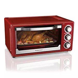Hamilton Beach 6 Slice Toaster Convection/Broiler Oven | Red Model# 31514