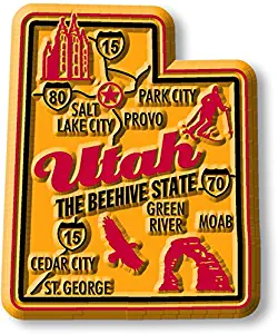 Premium State Map Magnet - Utah