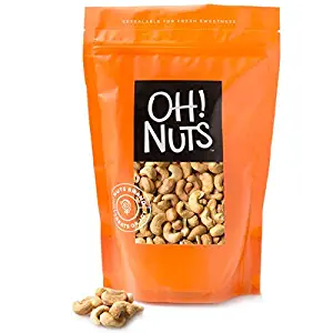 Cashews Oven Roasted Finely Salted, Dry Roasted Salted Cashews - Oh! Nuts (3 LB Dry Roasted Salted Cashews)