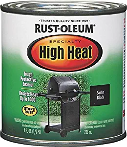 Rustoleum Stops Rust 7778 730 1/2 Pint Black High Heat Oil-Based Protective Enamel Paint