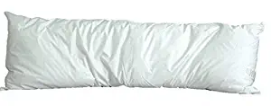 White Goose Down and Feather Body Pillow – Pillows Size 20 Inches x 60 Inches