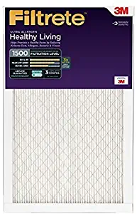 Filtrete 16x25x1, AC Furnace Air Filter, MPR 1500, Healthy Living Ultra Allergen, 6-Pack