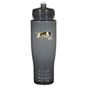 CollegeFanGear Siena Spectrum Charcoal Sport Bottle 28oz 'Official Logo'