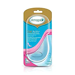 Amopé GelActiv Extreme Heels Insoles for Women, 1 Pair (Pack of 2)
