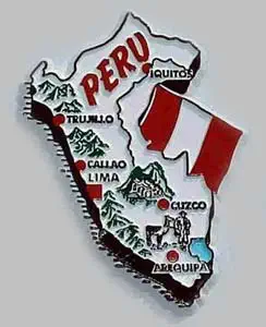 Flagline Peru - Magnet