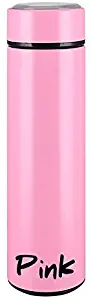 Ulti-Mood Insulated Travel Mug - Stainless Steel Double-Wall Vacuum Coffee Mug - Stylish Spill-Proof Tumbler - Portable BPA-Free Leak-Proof Thermos Cup - Thermal Mugs with Tea Infuser – Pink - 17oz