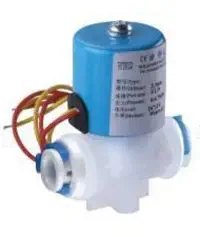 Realgoal 12VDC 1/4" Inlet Feed Water Solenoid Valve with Quick conncetor for RO Reverse Osmosis Pure Filter System