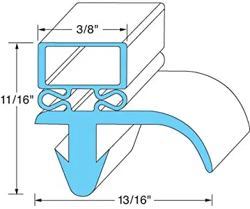 Gasket, Refrigerator Freezer fits Silver King NEW 25271