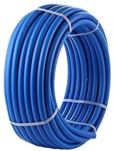 AB PEX Tubing 1/2 Inch Potable Water Pipe 1 Roll Blue Non-Barrier 1/2" 300ft for Cold and Hot Plumbing
