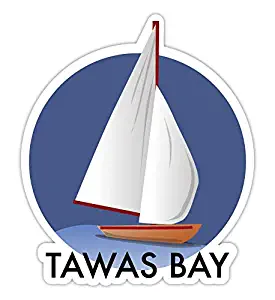 Tawas Bay Michigan Souvenir Decal Sticker (Small- 2")