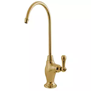 Kingston Brass Gourmetier KS3192AL Restoration Single Handle Water Filtration Faucet, Polished Brass