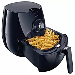 Philips HD9226/23 Viva Airfryer 1.8lb/2.75qt Black Fryer with Double Layer Rack