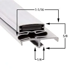 GasketandStripCurtains.com 511500 Door Gasket Seal for Refrigerator Cooler Freezer Compatible with Thermo-Kool 511500