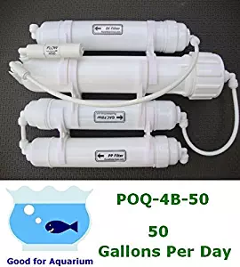 0PPM Portable 50 GPD Reverse Osmosis RO+DI Filtration POQ-4B-50