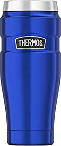 Thermos Stainless King 16 Ounce Travel Tumbler, Electric Blue
