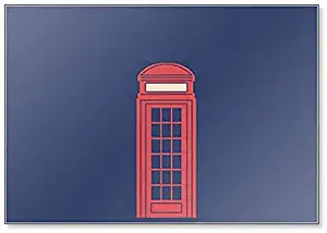 Phone Box Illustration Fridge Magnet