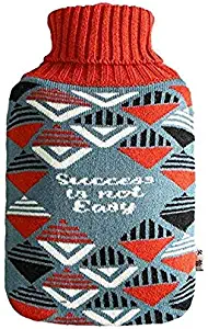 TZSMRSD Hot Water Bottle with Super Soft Luxury Knitted Cover | Large Rubber Hot Water Bag | Heat Or Cold Therapy | Random Color Bottle |1.8 litres (Color : 2#)